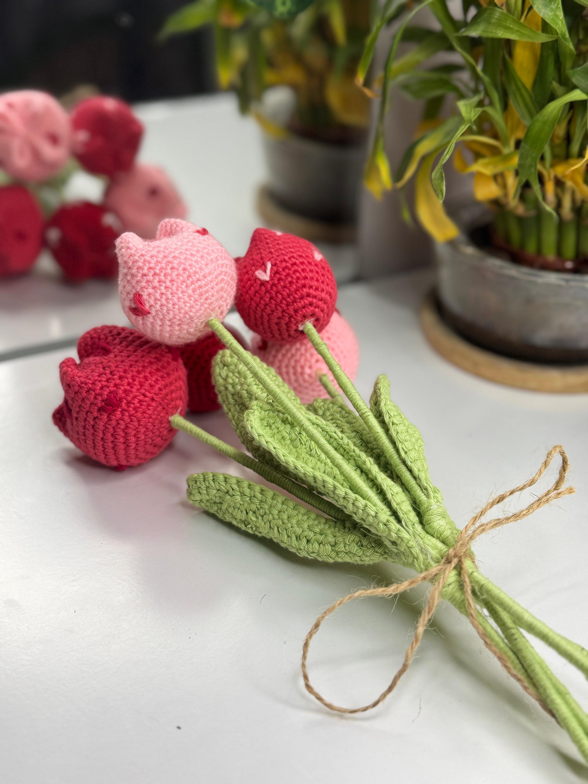 Handmade Crochet Flower Bouquet